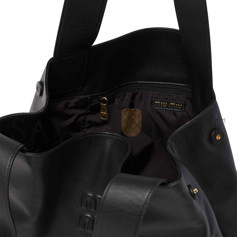 MIU MIU LEATHER HOBO BAG 5BC119 (39*38.5*11cm)